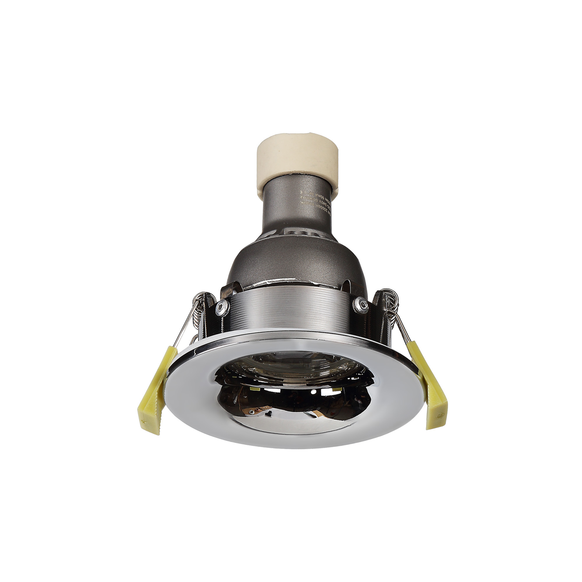 Bruve GU10 Recessed Round Polished Chrome IP65 Downlighter, Cut-Out 68mm DX200402  Dlux Bruve IP65